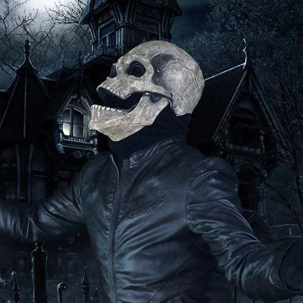 Skull Mask W/ Movable Jaw